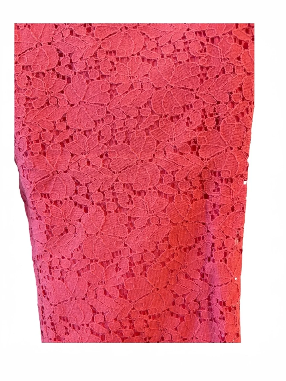 J. Crew Coral Lace Capri Pants